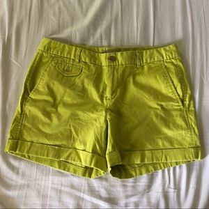 Lime Green Banana Republic Shorts